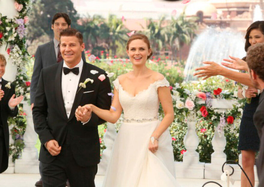 La boda de Booth y Brennan de la serie "Bones"
