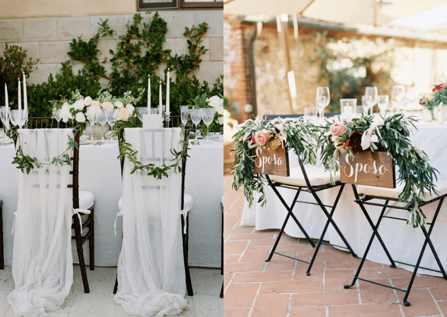 Cómo decorar las sillas de tu boda: 5 ideas fáciles y súper bonitas
