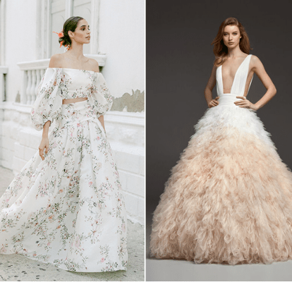 Vestidos de novia de colores: ¡más de 50 diseños alternativos que dejarán a  todos boquiabiertos!