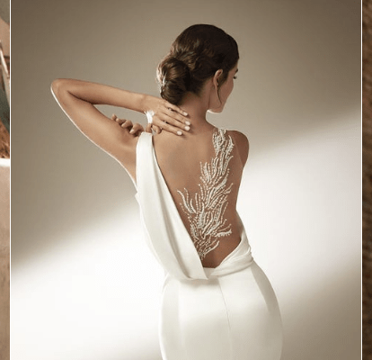 Descubre los vestidos de novia con escote en la espalda más sensuales